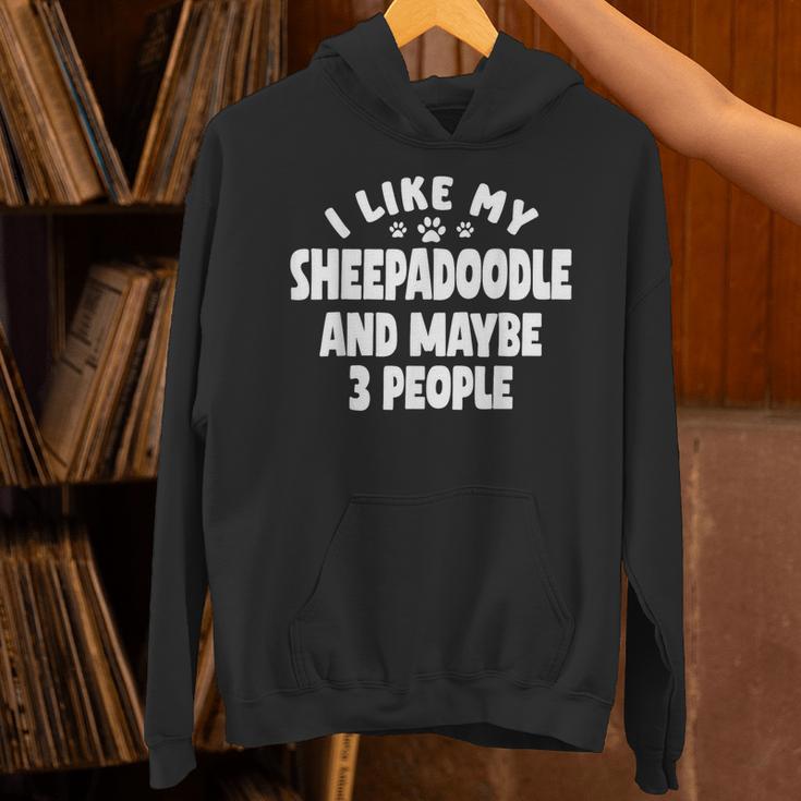 Sheepadoodle Fur Parent Sheeppoo Lover Dog Owner Introvert Unisex Hoodie
