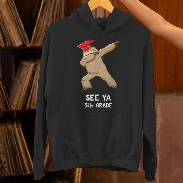 Sloth Dabbing 5th Grade Graduation Shirt Fifth Grade Grad Unisex Hoodie