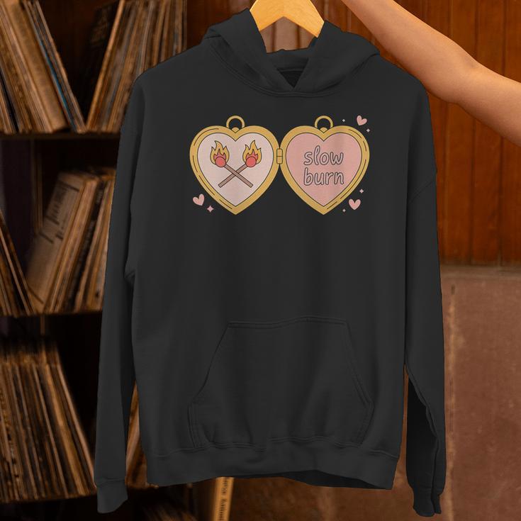 Slow Burn Romance Book Lover Tee Unisex Hoodie