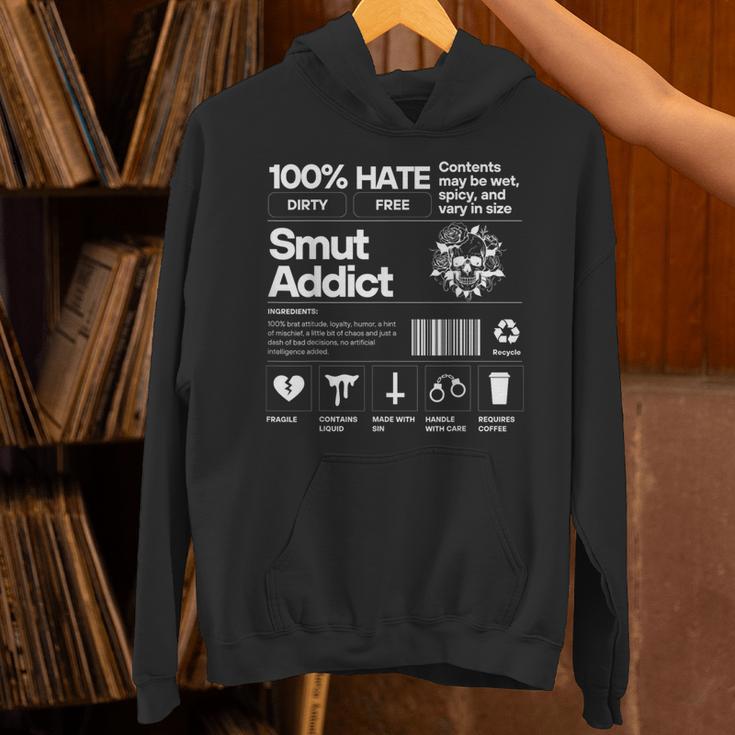 Smutty Book Addict Romance Book Lover Smut Addict Ingredient Unisex Hoodie