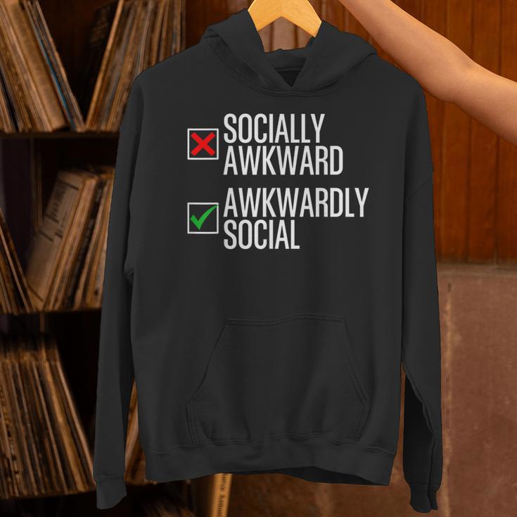 Socially Awkward Introvert Anxious Awkwardly Social Unisex Hoodie Socially Awkward Introvert Anxious Awkwardly Social Unisex Hoodie