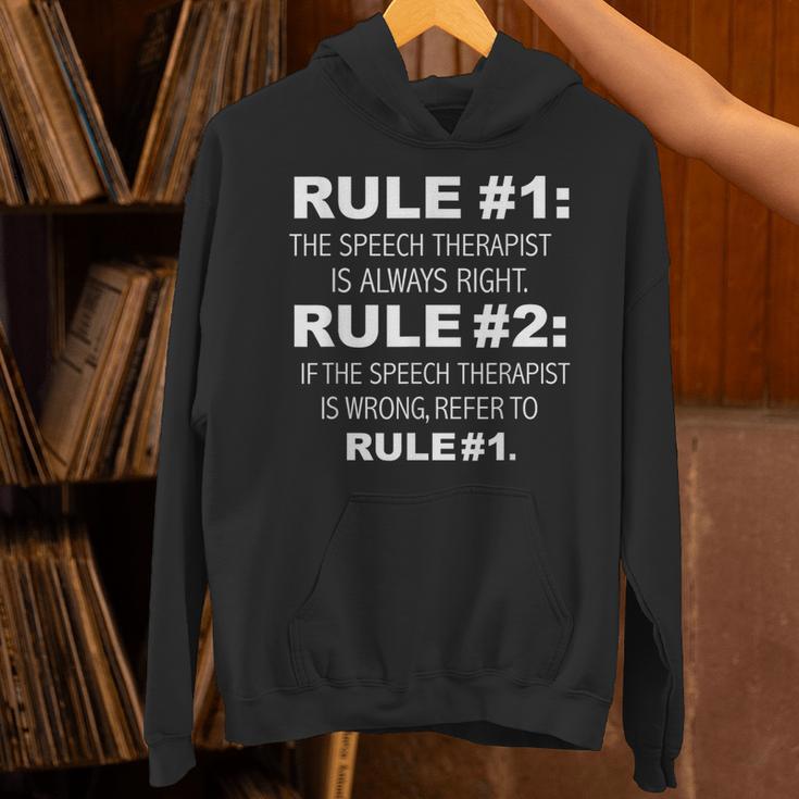 Speech Therapist Is Always Right Speech Therapy Graduation Unisex Hoodie
