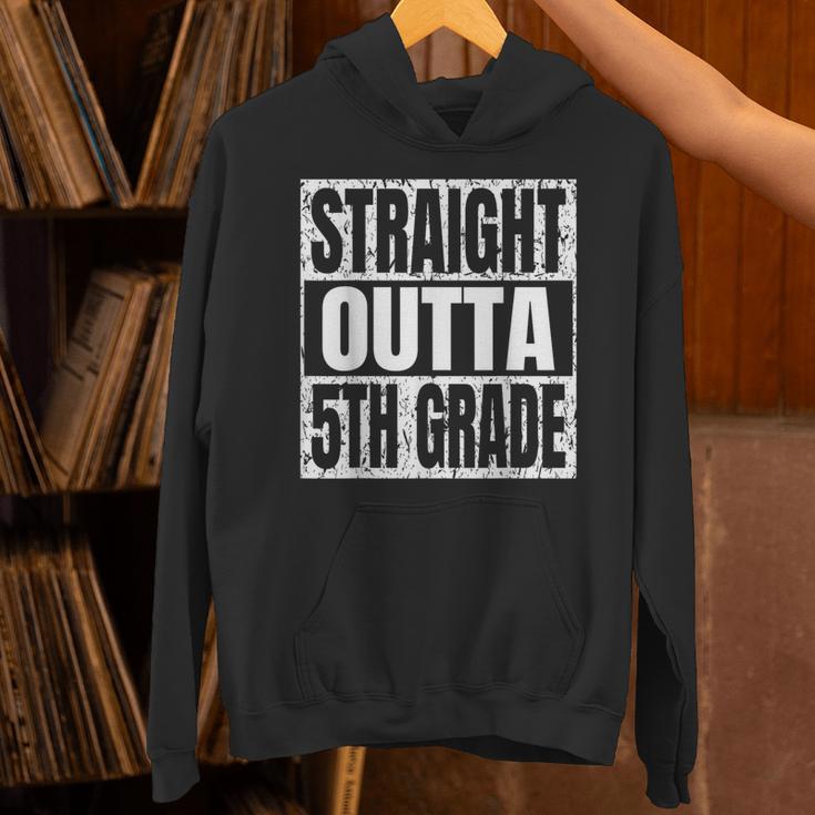 Straight Outta 5th Grade Graduation Motivational Unisex Hoodie