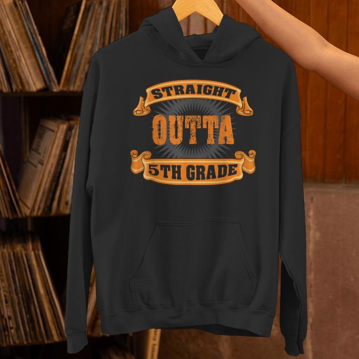 Straight Outta 5th Grade Shirt Fifth Graduation Boys Girls Unisex Hoodie