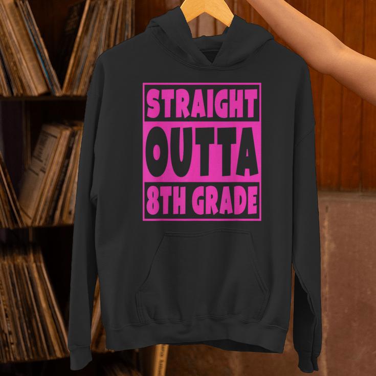 Straight Outta 8th Grade Graduation Eighth Grade T-Shirt Unisex Hoodie