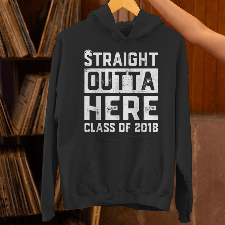 Straight Outta Here Class Of 2018 Senior Graduation Unisex Hoodie