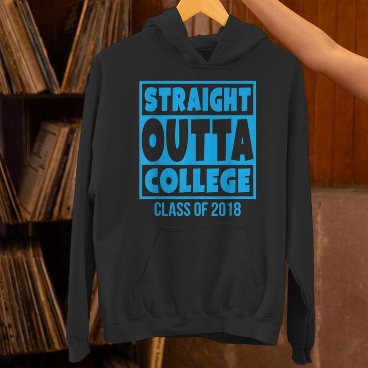Straight Outta College Class Of 2018 Graduation Shirt Unisex Hoodie