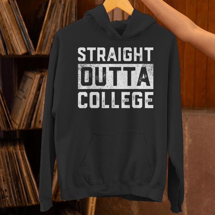 Straight Outta College Graduation Adult Unisex Hoodie