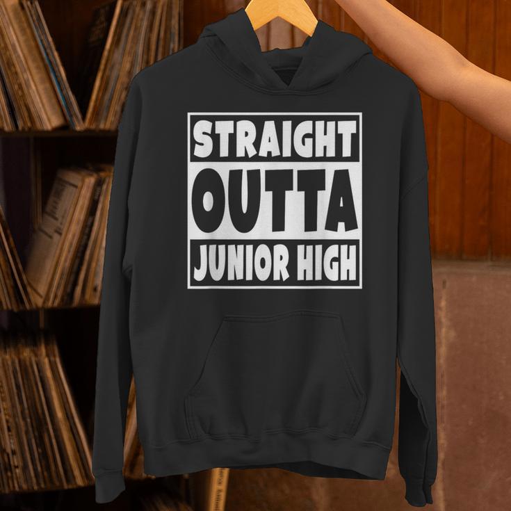 Straight Outta Junior High 8th Grade Graduation Unisex Hoodie