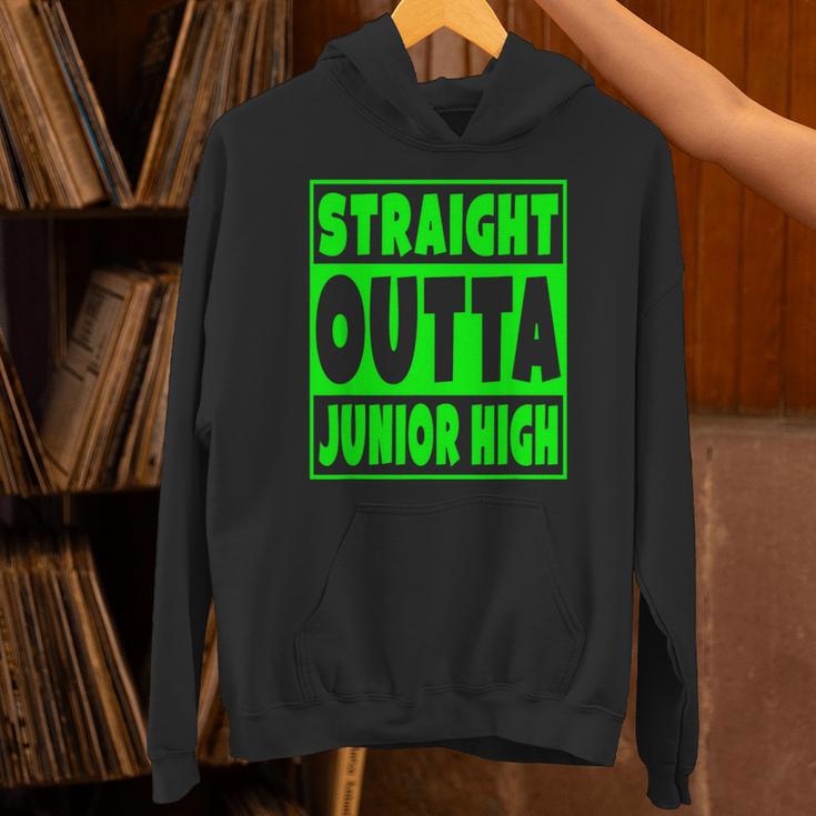 Straight Outta Junior High School Graduation T-Shirt Unisex Hoodie