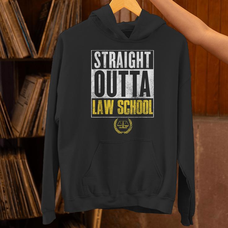 Straight Outta Law School Graduation Tshirt Law School Unisex Hoodie