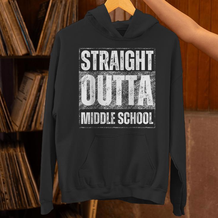 Straight Outta Middle School Class Of 2024 Graduation Unisex Hoodie