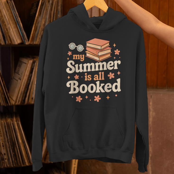 My Summer Is All Booked Book Lover Reading Vacation 2025 Unisex Hoodie