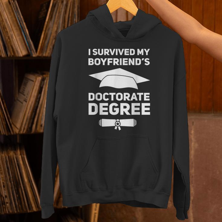 I Survived My Boyfriend's Doctorate Degree Graduation Unisex Hoodie