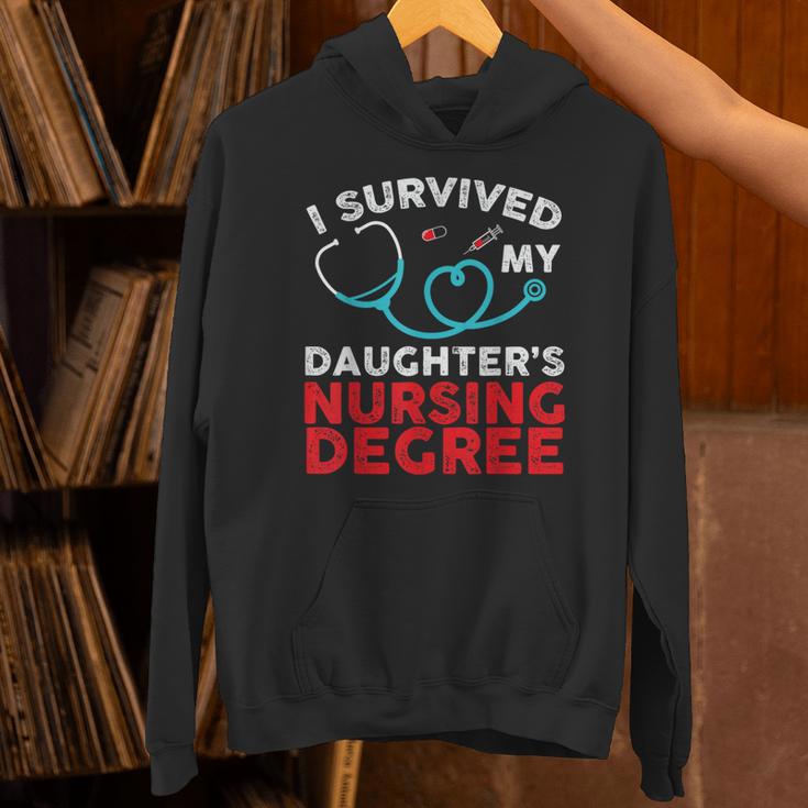 I Survived My Daughter's Nurse Degree School Graduation Unisex Hoodie