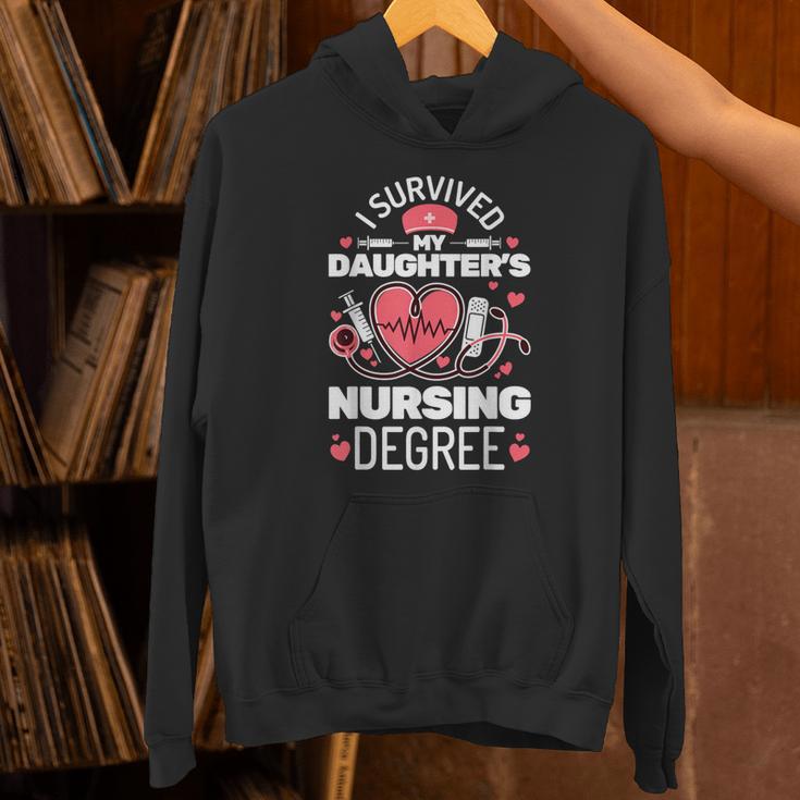 I Survived My Daughter's Nursing Degree School Graduation Unisex Hoodie