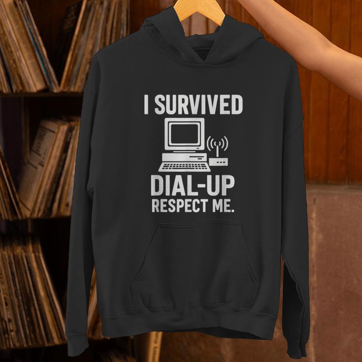 I Survived Dial-Up Internet – Retro 90s Nostalgia Unisex Hoodie I Survived Dial-Up Internet – Retro 90s Nostalgia Unisex Hoodie