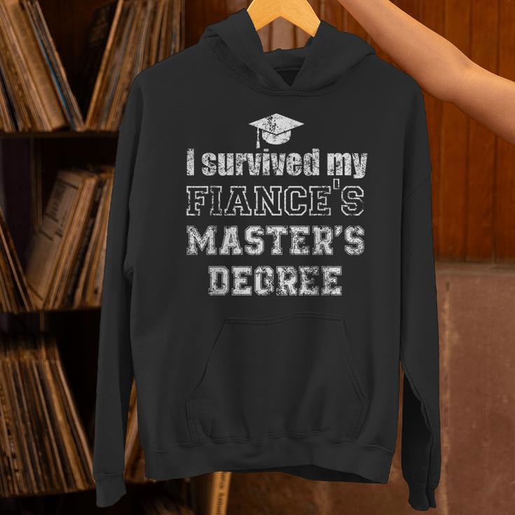i Survived My Fiances Masters Degree Graduation Mastered It Unisex Hoodie