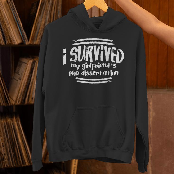 I Survived Girlfriends PhD Dissertation Doctorate Graduation Unisex Hoodie