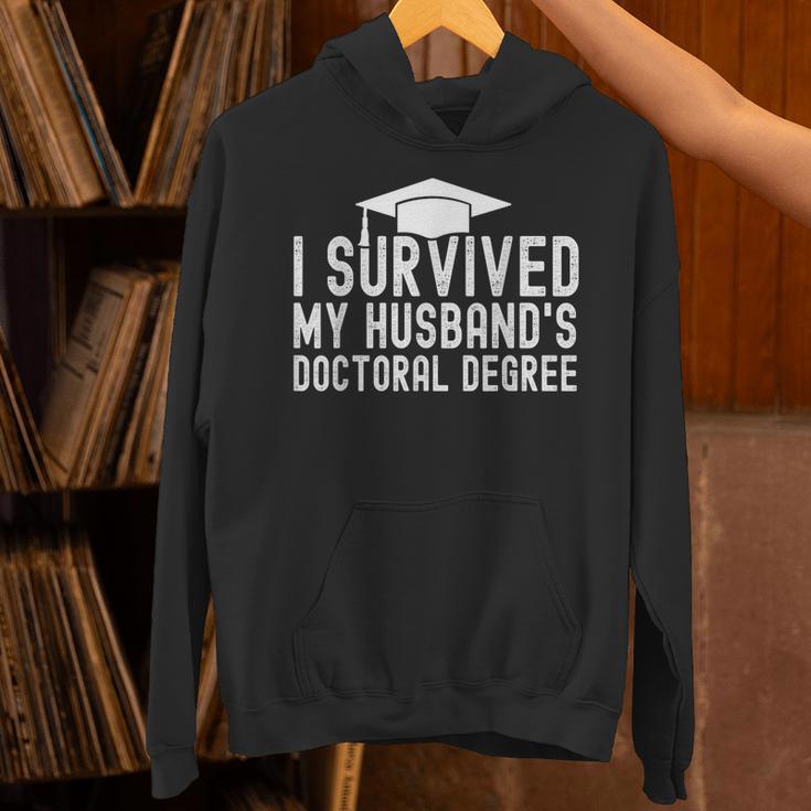 I Survived My Husband's Doctoral Degree Graduation Husband Unisex Hoodie