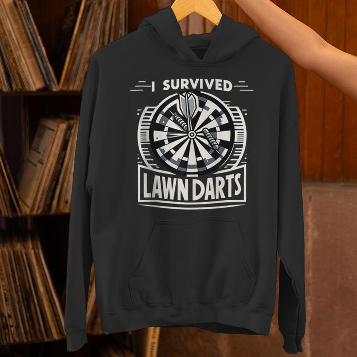 I Survived Lawn Darts Classic Yard Nostalgia Game Fun Unisex Hoodie I Survived Lawn Darts Classic Yard Nostalgia Game Fun Unisex Hoodie