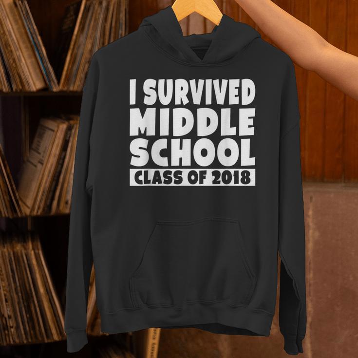 I Survived Middle School Class Of 2018 Graduation Unisex Hoodie