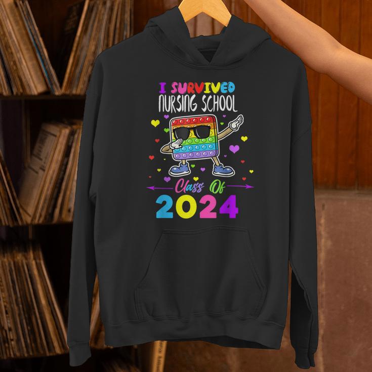I Survived Nursing School Of 2024 Student Graduation 2024 Unisex Hoodie