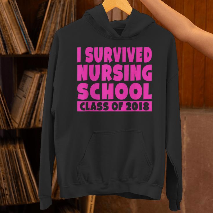 I Survived Nursing School Class Of 2018 Graduation Shirt Unisex Hoodie