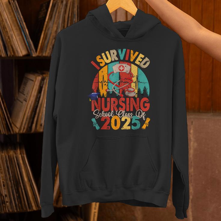 I Survived Nursing School Class Of 2025 Proud Graduation Unisex Hoodie
