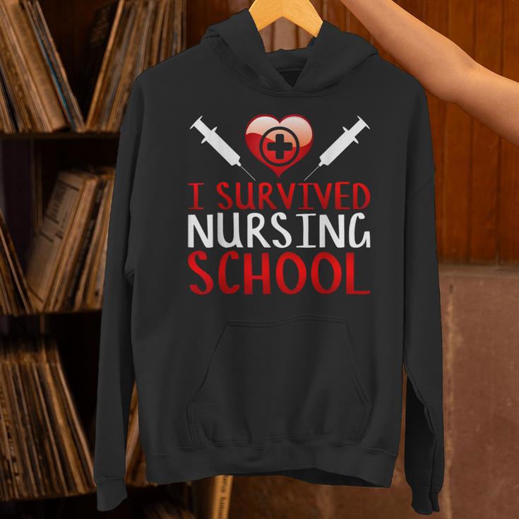 I Survived Nursing School Graduation Cool Unisex Hoodie