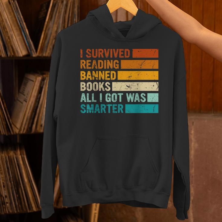 I Survived Reading Banned Books All I Got Was Smarter Unisex Hoodie