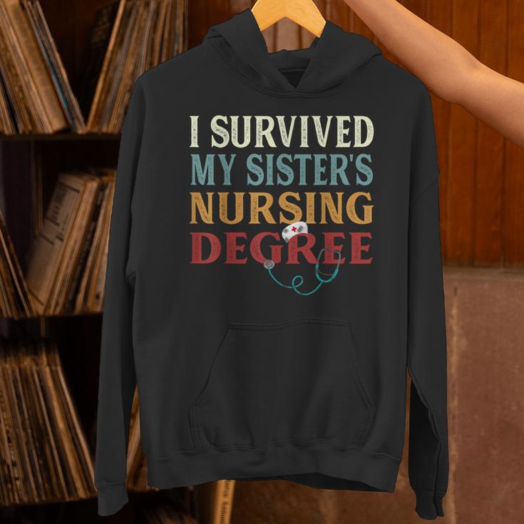 I Survived My Sister's Nursing Degree Graduation Nurse Lover Unisex Hoodie