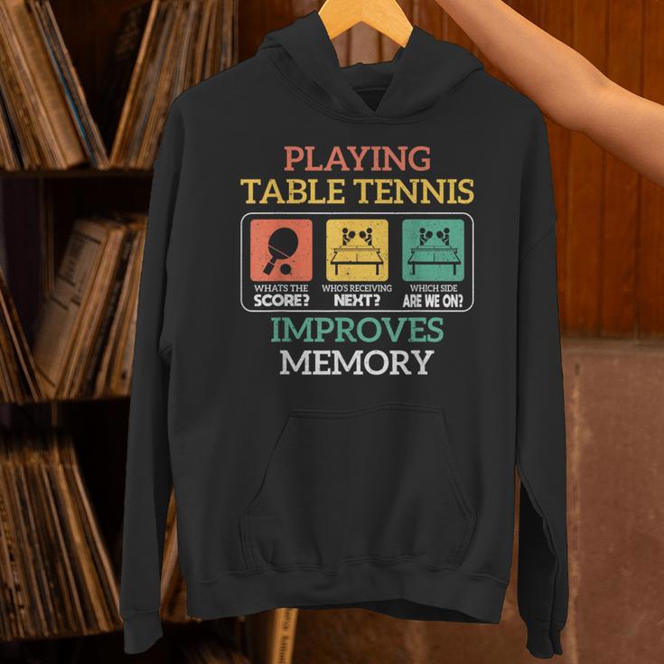 Table Tennis Impoves Memory Funny Ping Pong Unisex Hoodie
