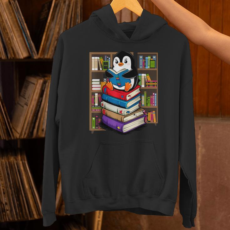 Teacher Librarian Kawaii Penguin Book Lover Penguin Unisex Hoodie