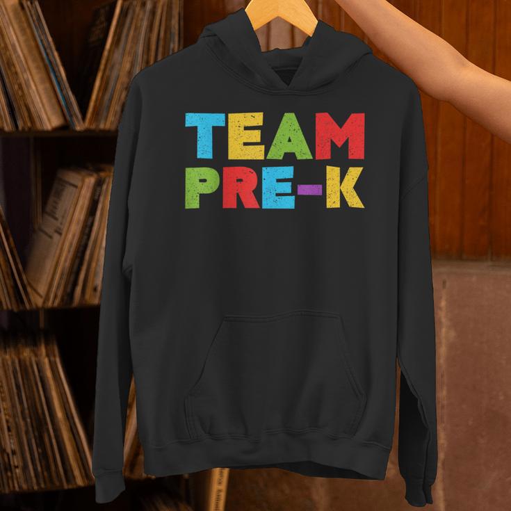 Team Pre-K Shirt Teacher Boy Girl Back To School Graduation Unisex Hoodie