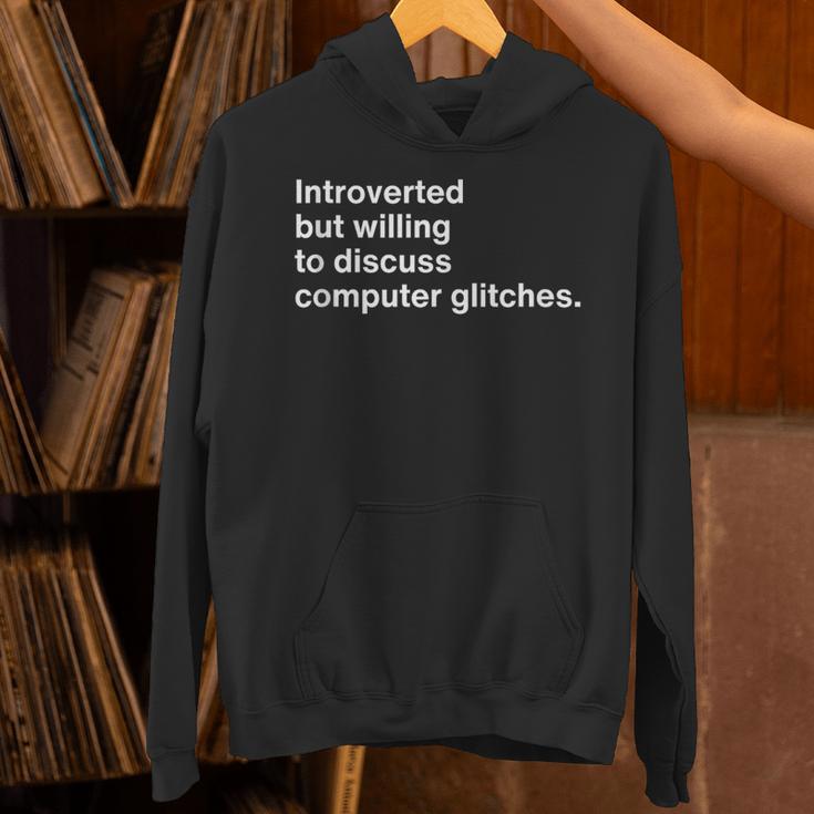 Techie Introvert Introverted Computer Nerd Unisex Hoodie Techie Introvert Introverted Computer Nerd Unisex Hoodie
