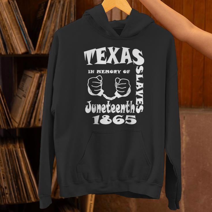 Texas In Memory Of Slaves Juneteenth 1865 June 19 Freedom Unisex Hoodie