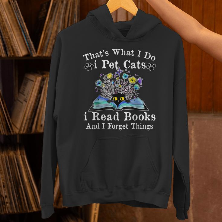 That’s What I Do Pet Cats Read Books Forget Things Flower Unisex Hoodie