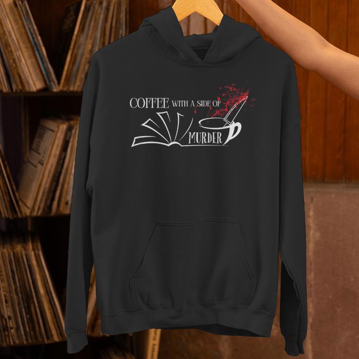 Thriller Book Fan Coffee With A Side Of Murder Unisex Hoodie