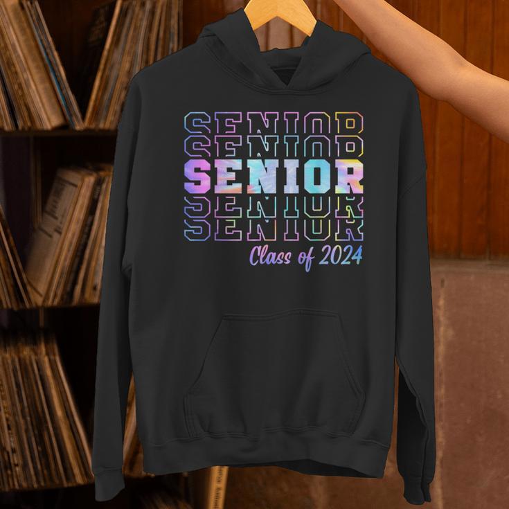 Tie Dye Senior 24 Class Of 2024 Seniors Graduation 24 Unisex Hoodie