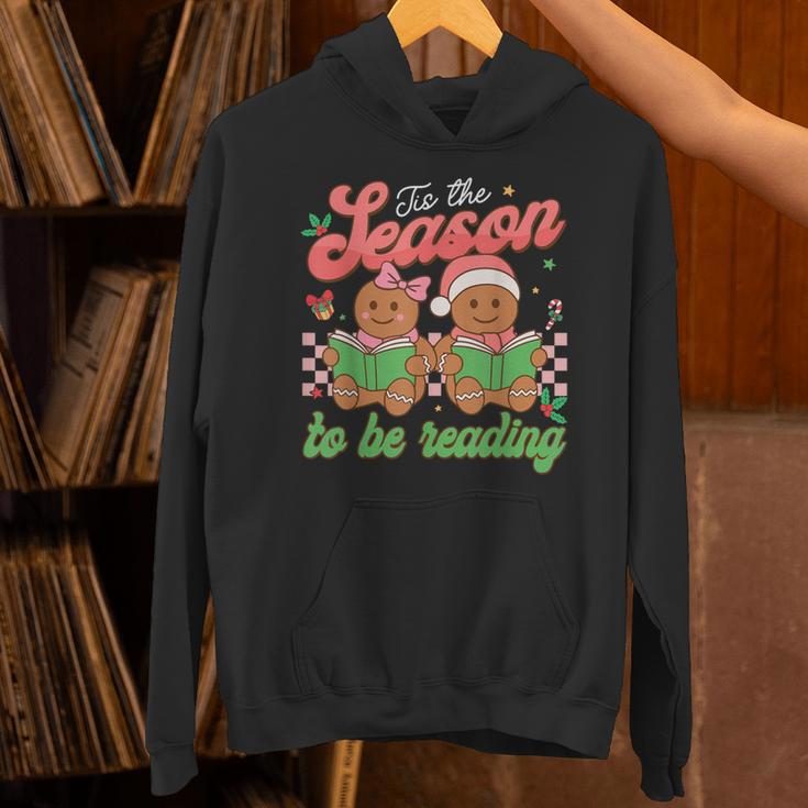 Tis The Season Book Reading Gingerbread Teacher Librarian Unisex Hoodie