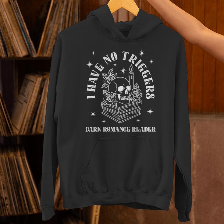 Trigger Warning Dark Romance Reader Bookish No Triggers Book Unisex Hoodie
