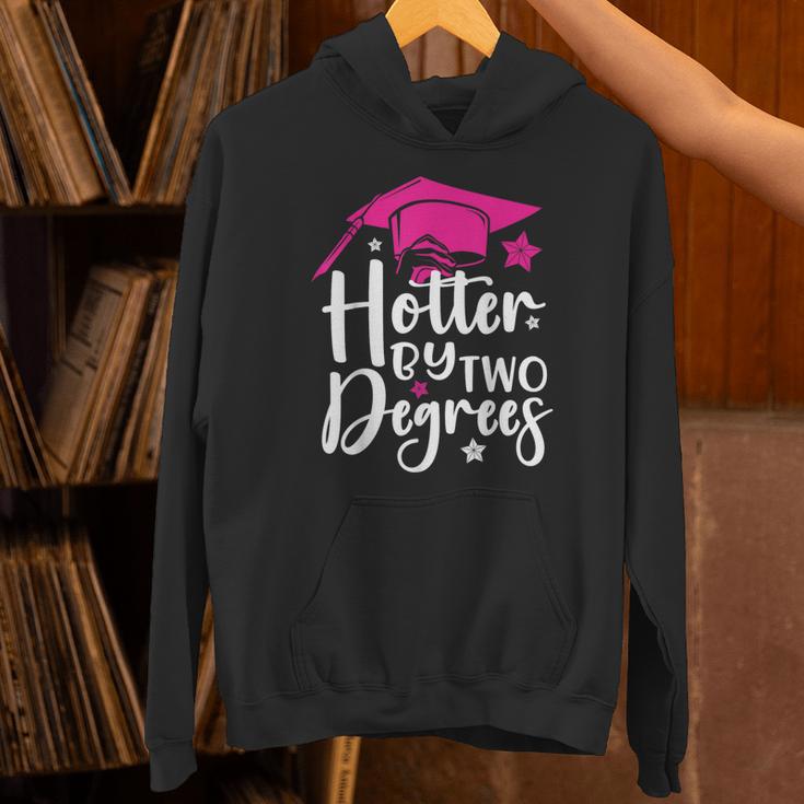 Two Degrees Hotter Graduation 2025 Diploma College Masters Unisex Hoodie