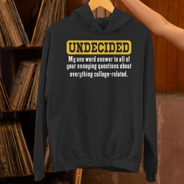 Undecided Collage Student Novelty Graduation Present Unisex Hoodie