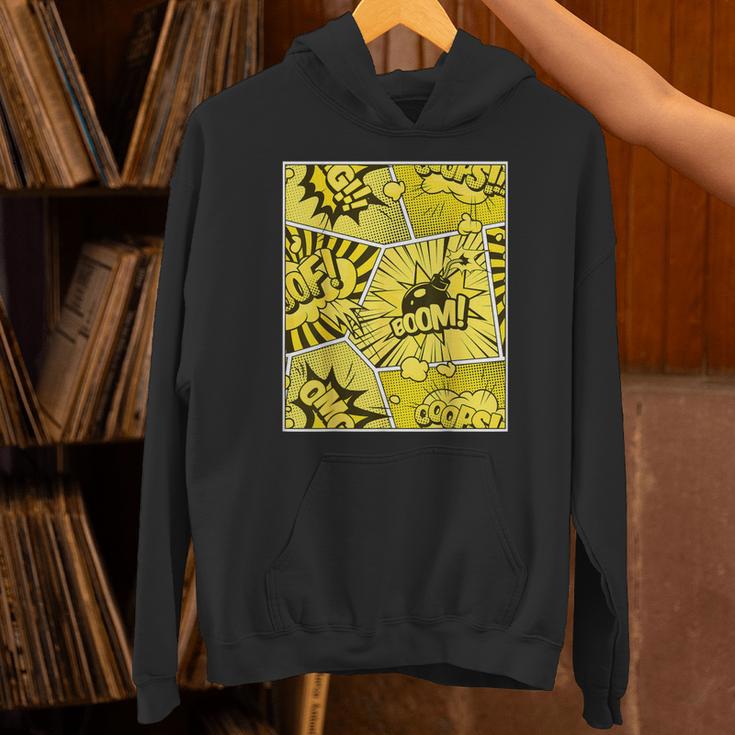 Varsity-Gold Yellow Comic Book University Varsity-Gold Unisex Hoodie