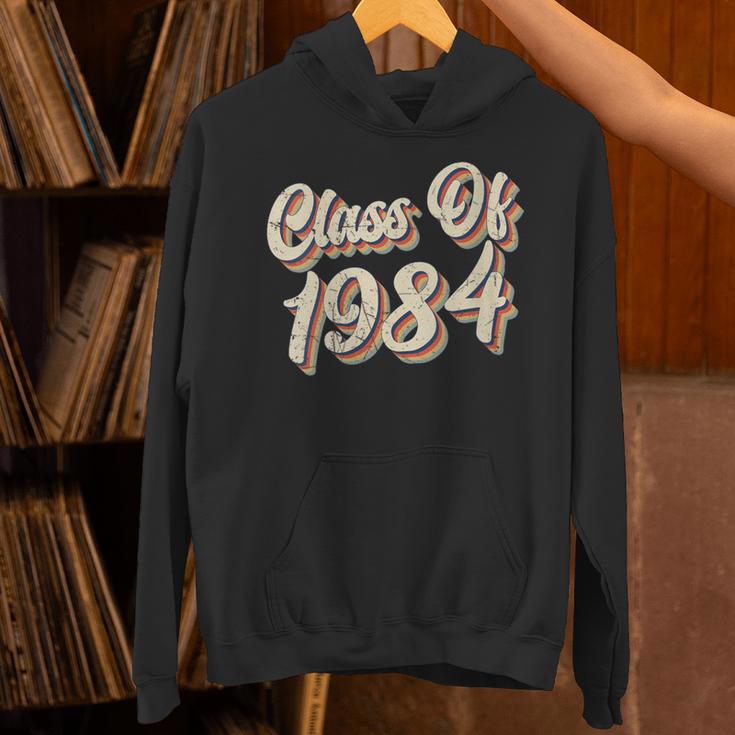 Vintage Class Of 1984 40th Reunion High School Graduation 84 Unisex Hoodie