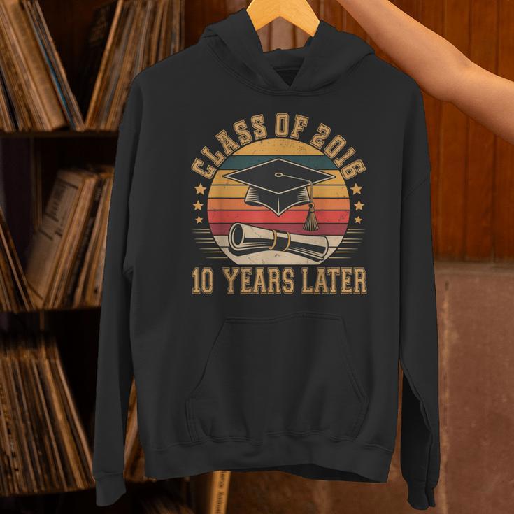 Vintage Class Of 2016 10 Years Later Reunion 10th Graduation Unisex Hoodie