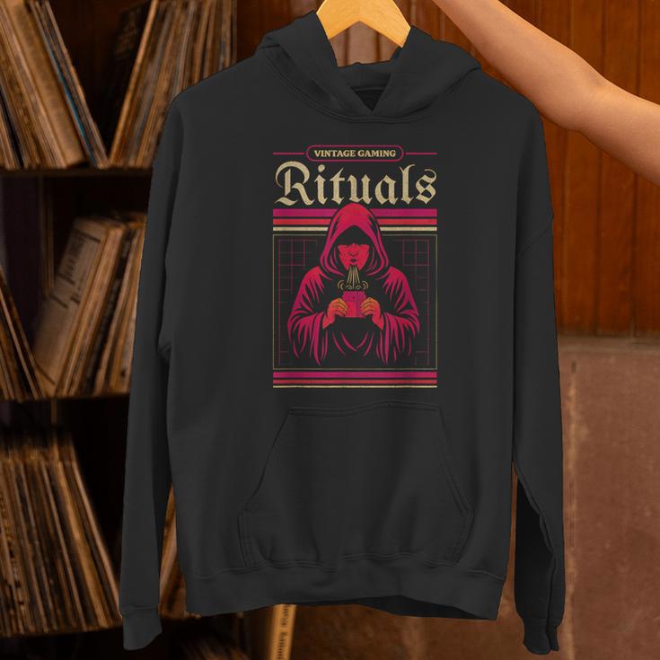 Vintage Gaming Rituals Retro Gamer Nostalgia Vintage Games Unisex Hoodie Vintage Gaming Rituals Retro Gamer Nostalgia Vintage Games Unisex Hoodie
