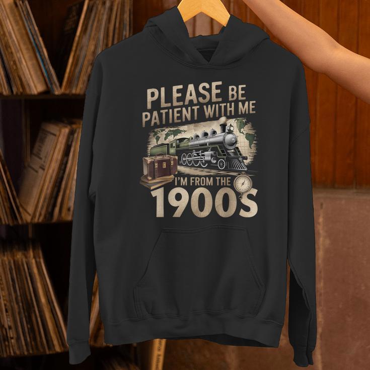 Vintage Please Be Patient With Me I'm From The 1900s Train Unisex Hoodie Vintage Please Be Patient With Me I'm From The 1900s Train Unisex Hoodie