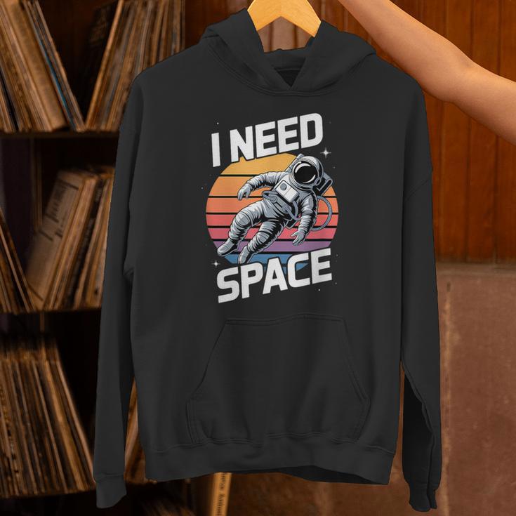 Vintage Space For Introverts I Need Space Unisex Hoodie
